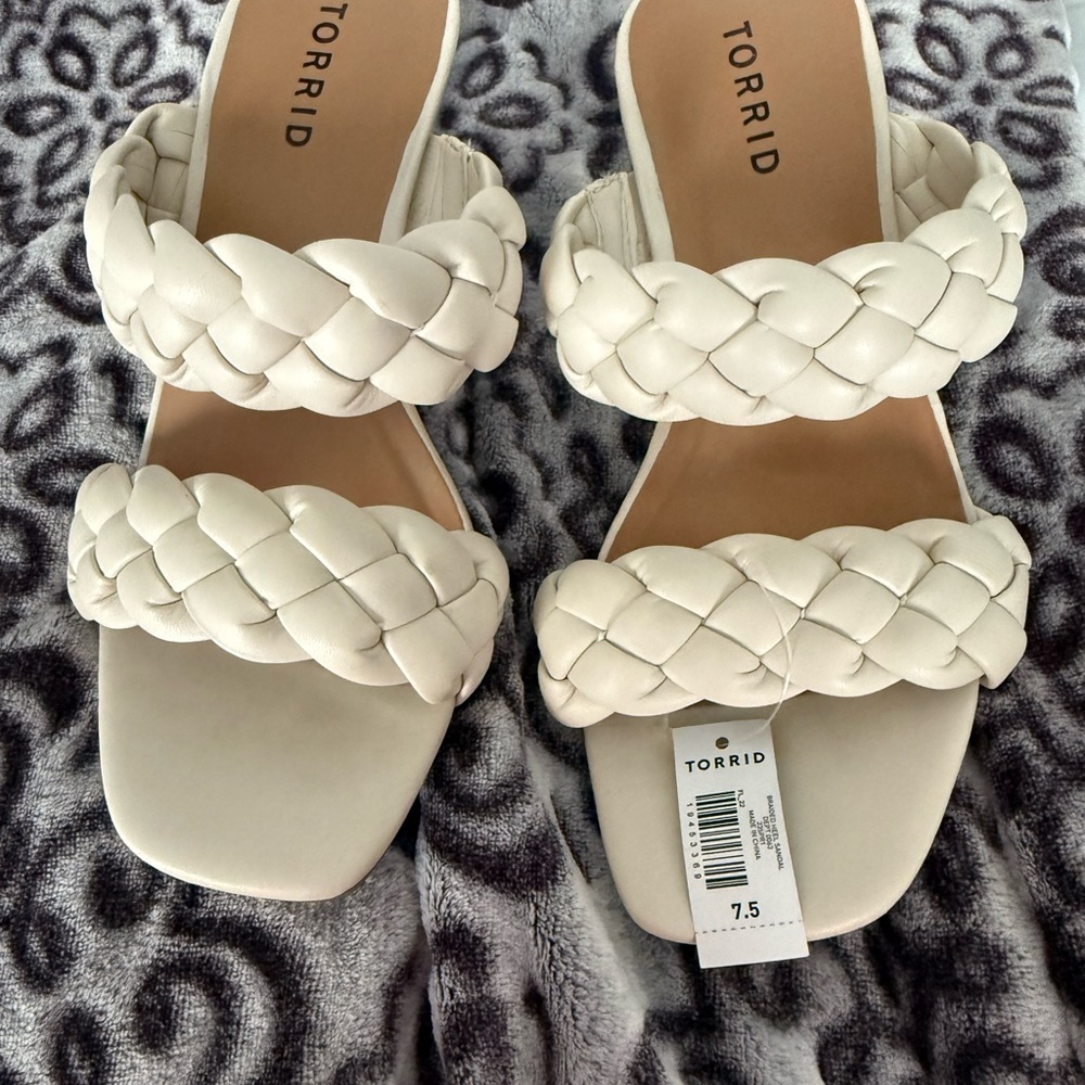 Torrid Cream Braided Heels